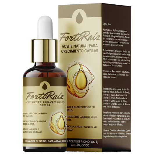 FortiRaíz - Aceite Natural para Crecimiento Capilar